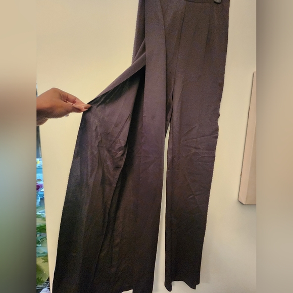 Prissy Duck - Sophia Split Pants - Black NWOT Size Medium TALL GIRL 37" inseam - Picture 3 of 6